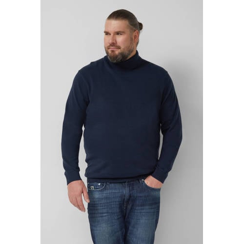 s.Oliver Big Size trui blauw/zwart afbeelding