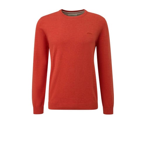 s.Oliver Big Size gebreide trui rood afbeelding