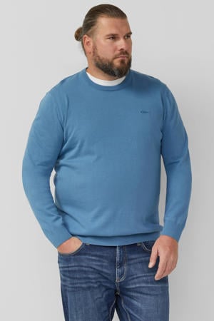 gebreide trui turquoise