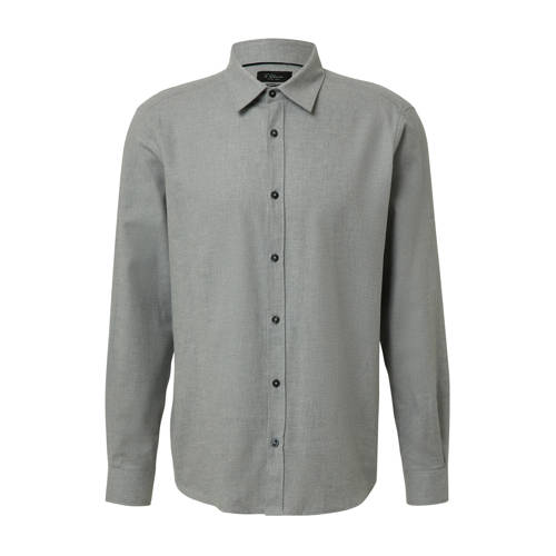 s.Oliver BLACK LABEL regular casual overhemd grijs afbeelding
