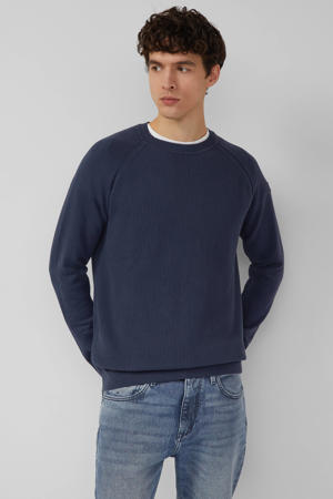 trui gebreid donkerblauw