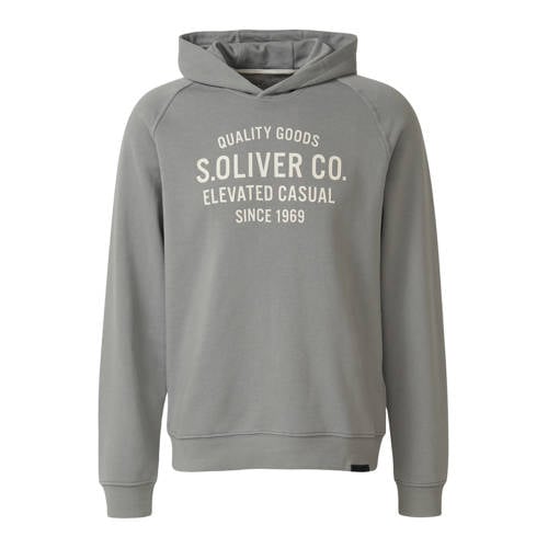 s.Oliver hoodie lichtgrijs afbeelding