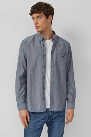 Regular casual overhemd blauw