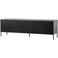 WOOOD WOOOD Grand Gravure TV Meubel - Grenen - Zwart - 56x180x46