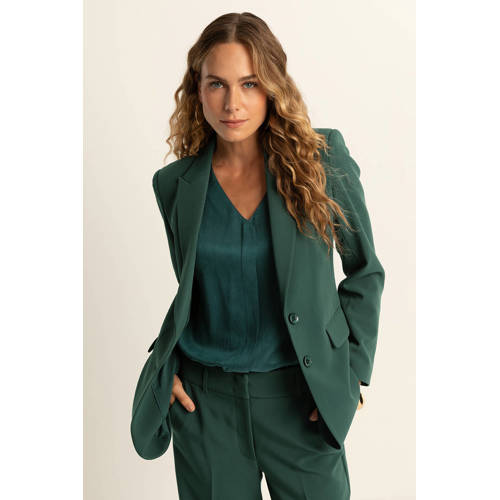 Expresso getailleerde blazer donkergroen afbeelding