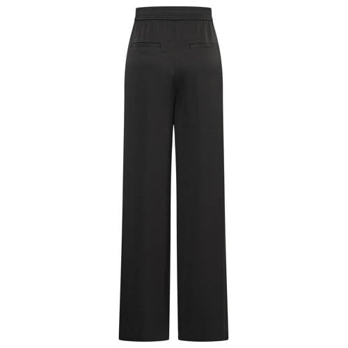 Expresso wide leg high waist pantalon zwart afbeelding