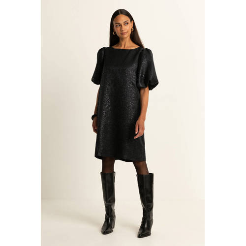 Expresso korte jurk met glitter zwart afbeelding