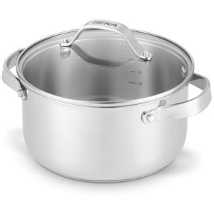  Kookpan met glazen deksel - Cicla - RVS - ø 24 cm / 5.2 liter - geschikt voor alle warmtebronnen