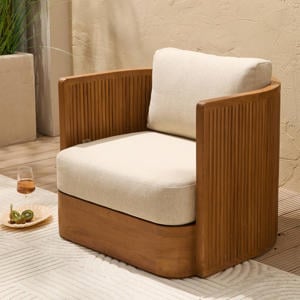 loungestoel Oriënt teak