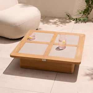 salontafel Ventana teak/keramiek (80x80) 