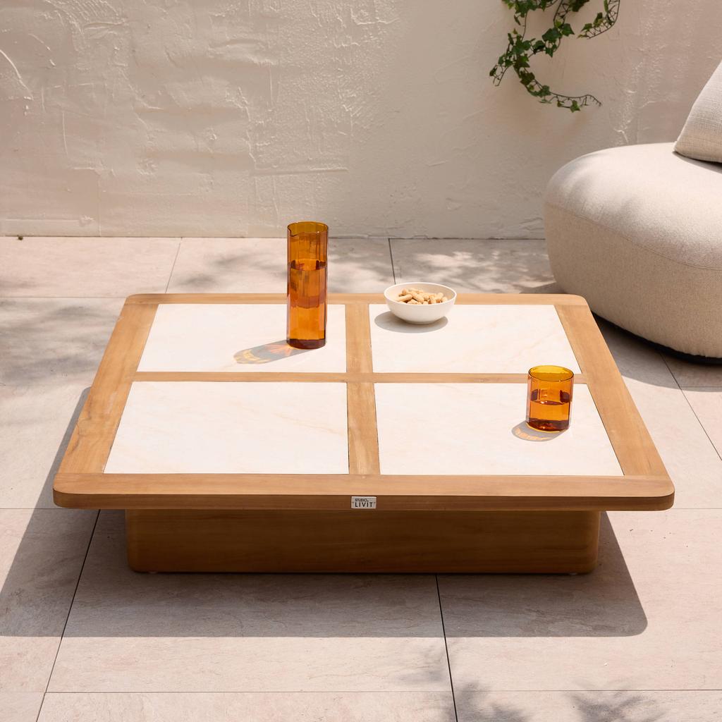 NOUS Garden salontafel Ventana teak (100x100)
