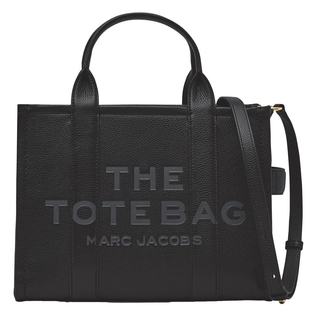 Marc Jacobs leren handtas The Medium Tote zwart