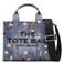Marc Jacobs denim handtas The Small Tote blauw