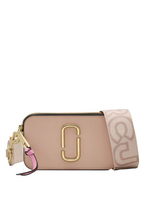 leren crossbody tas The Snapshot lichtroze