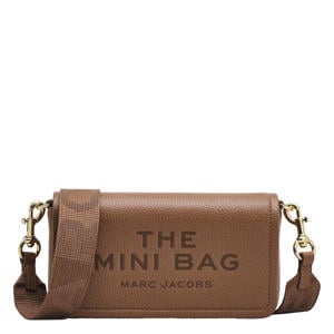 leren crossbody tas The Mini Bag cognac