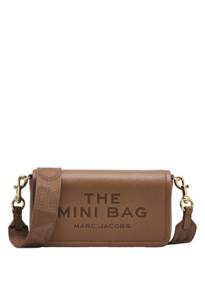 leren crossbody tas The Mini Bag cognac