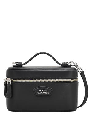 leren crossbody tas The E/W Vanity Bag zwart