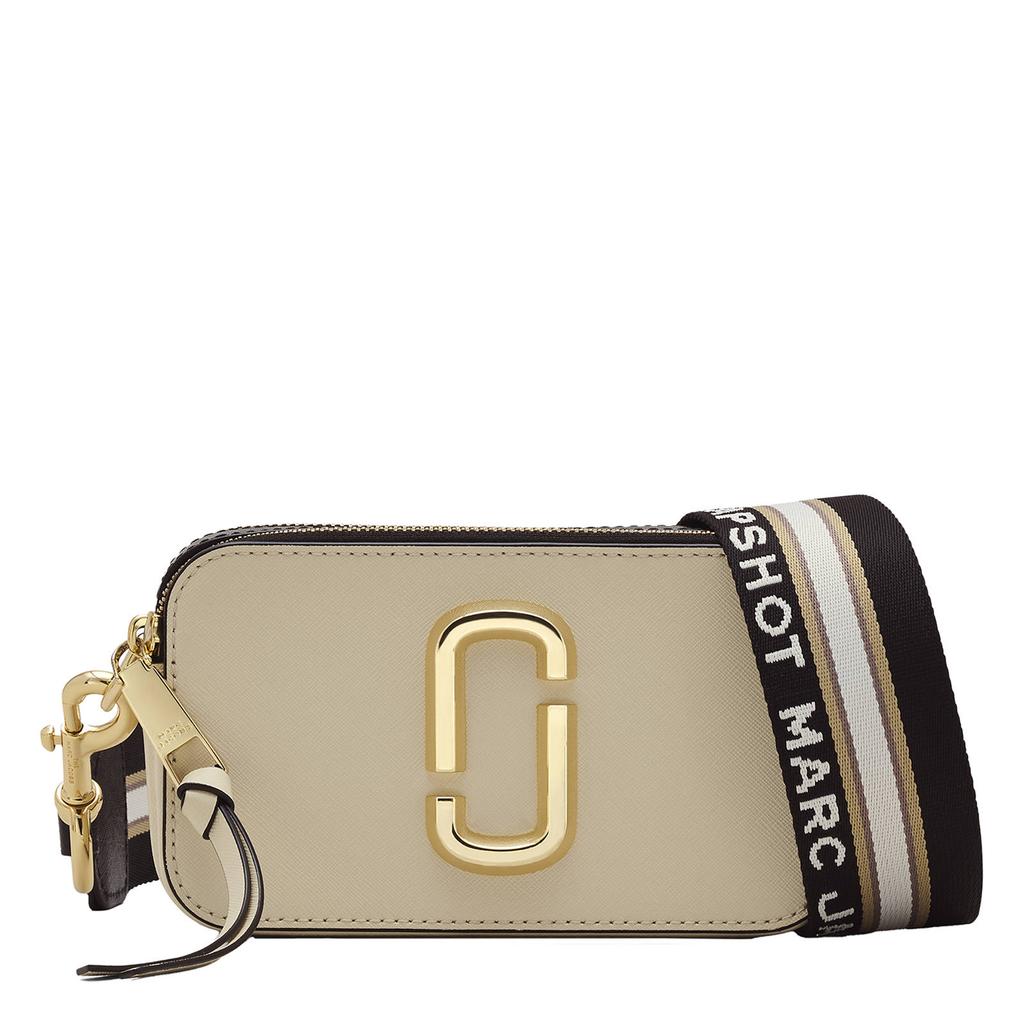 Marc Jacobs leren crossbody tas The Snapshot beige