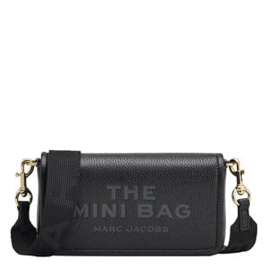 leren crossbody tas The Mini Bag zwart