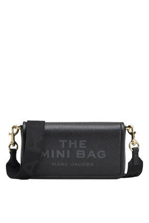 leren crossbody tas The Mini Bag zwart