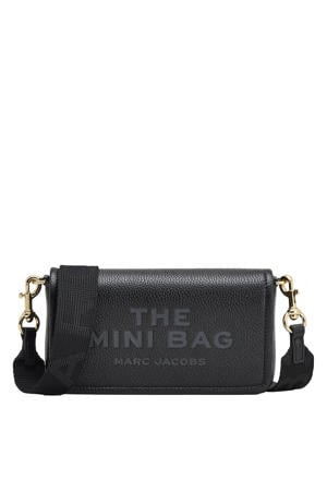 leren crossbody tas The Mini Bag zwart