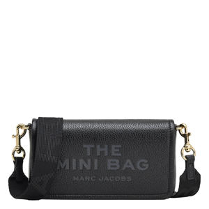 leren crossbody tas The Mini Bag zwart