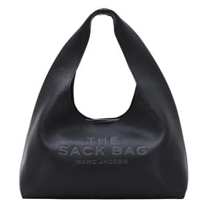 leren schoudertas The Sack zwart