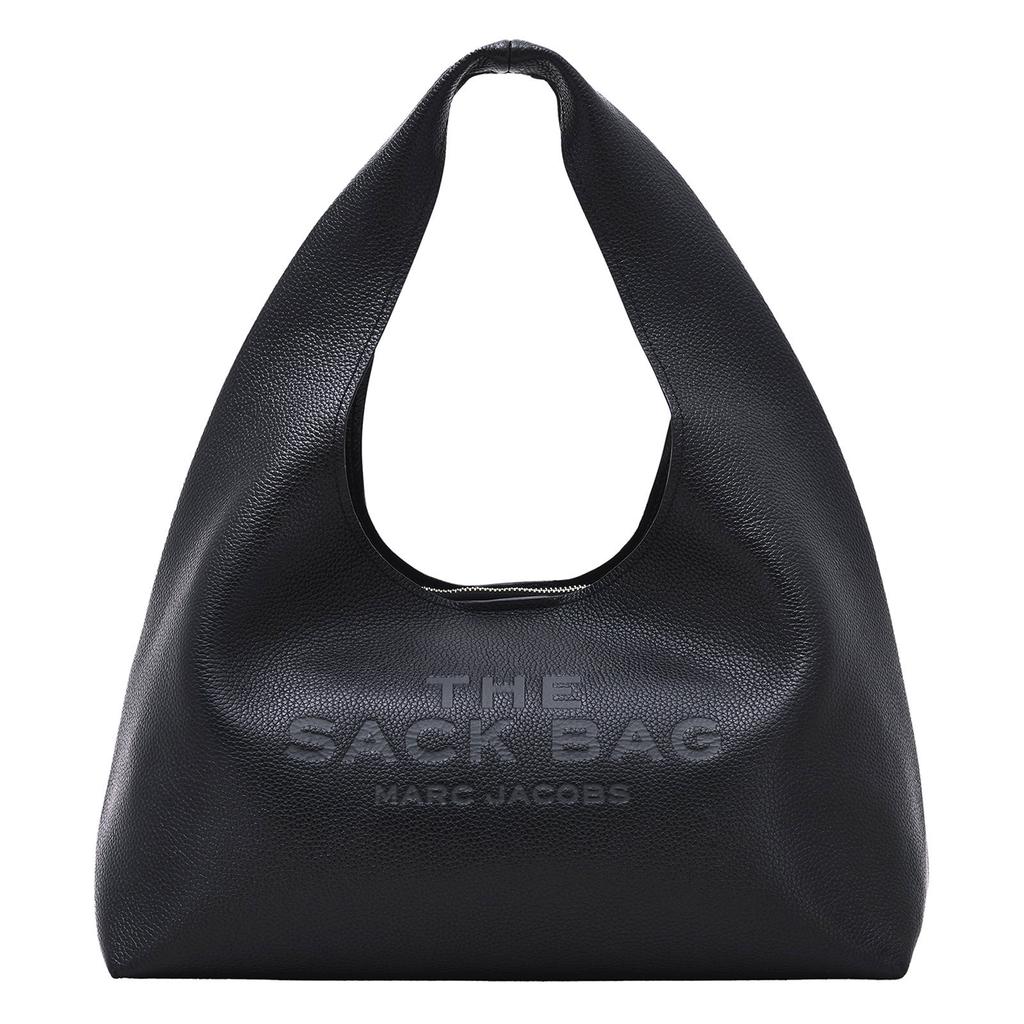 Marc Jacobs leren schoudertas The Sack zwart