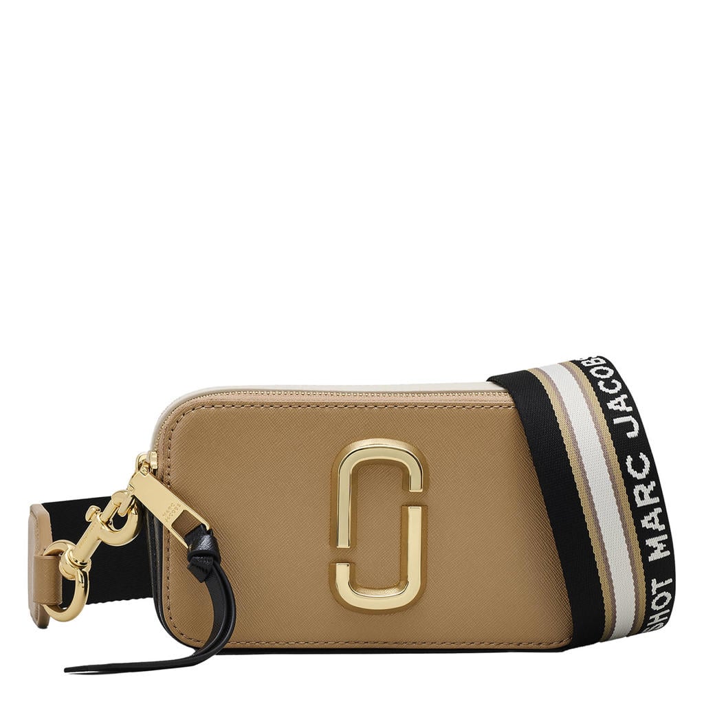 Marc Jacobs leren crossbody tas The Snapshot camel