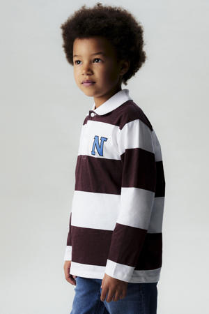 gestreepte polo bruin