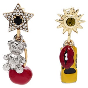 oorbellen Trinket Charm Cluster goudkleurig