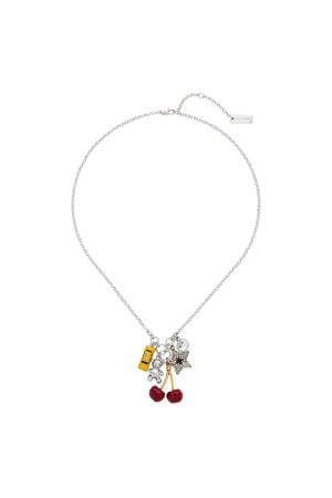 ketting Trinket Charm Cluster zilverkleurig