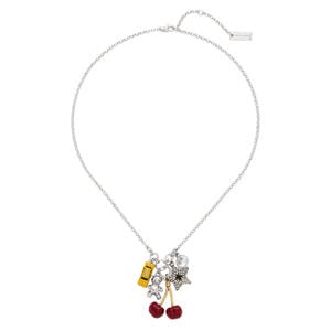 ketting Trinket Charm Cluster zilverkleurig