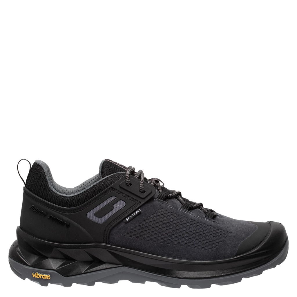 Donkerblauwe heren Grisport wandelschoenen van suède-cordura/voering: mesh/voetbed: eva met veters