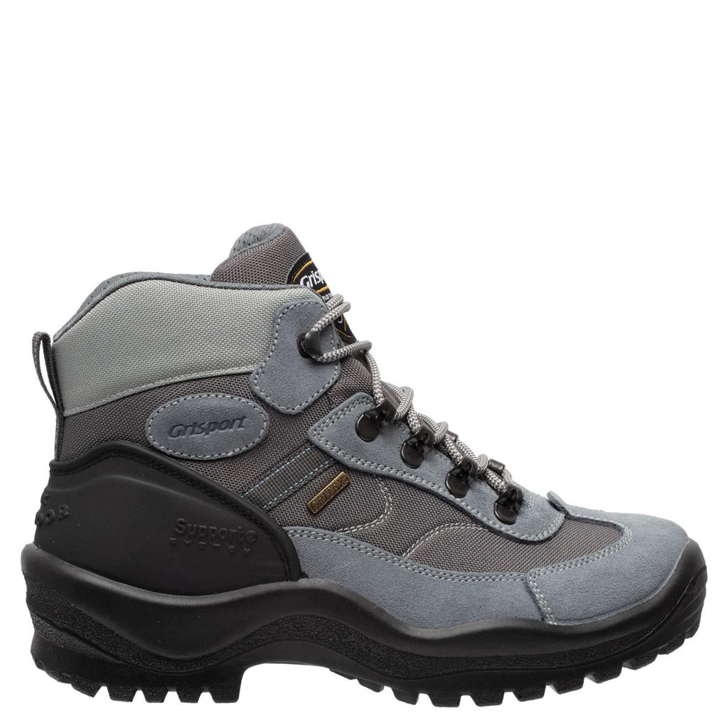 Lichtblauw en grijze dames Grisport Torino Mid wandelschoenen met bergsluiting