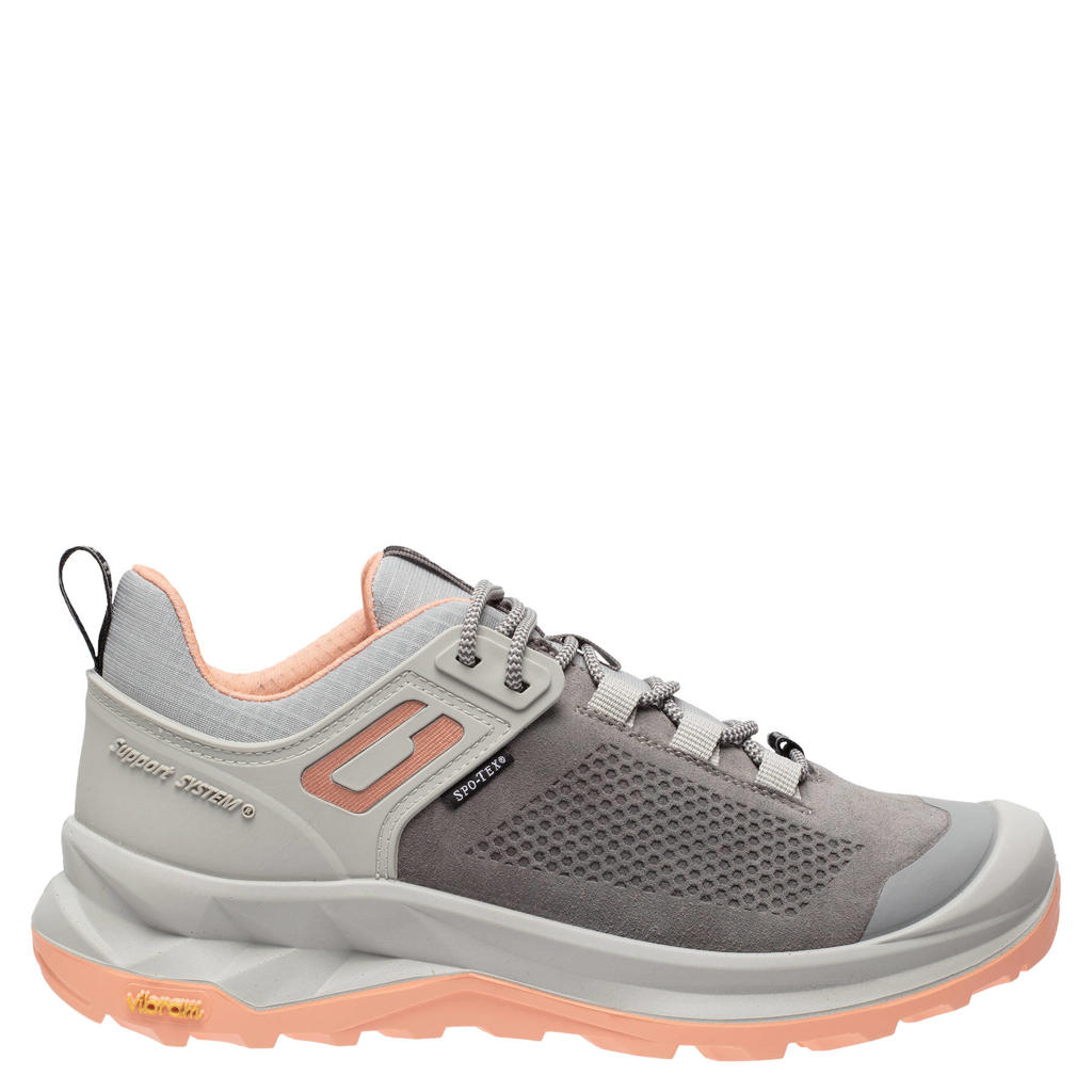 Grisport wandelschoenen lichtgrijs/oranje