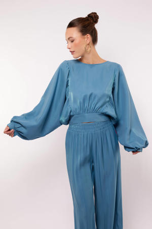 blousetop blauw