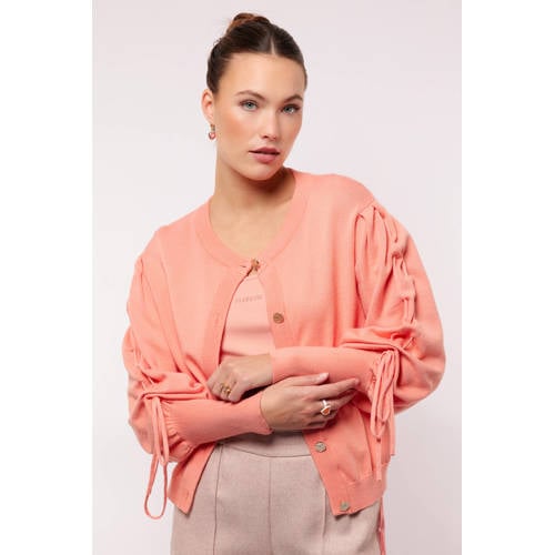 FLURESK gebreid vest roze afbeelding