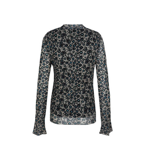 FLURESK top met panterprint bruin afbeelding