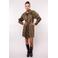 FLURESK blousejurk met panterprint bruin