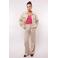 FLURESK wide leg high waist broek zand