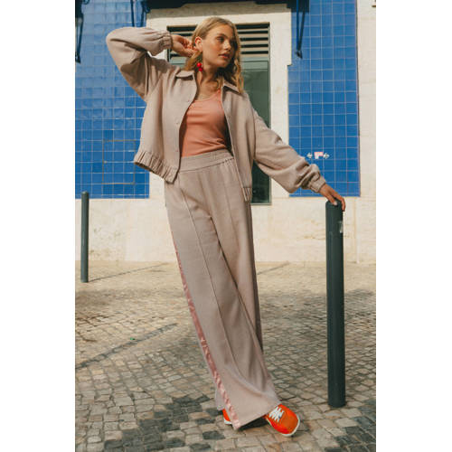 FLURESK wide leg broek roze afbeelding