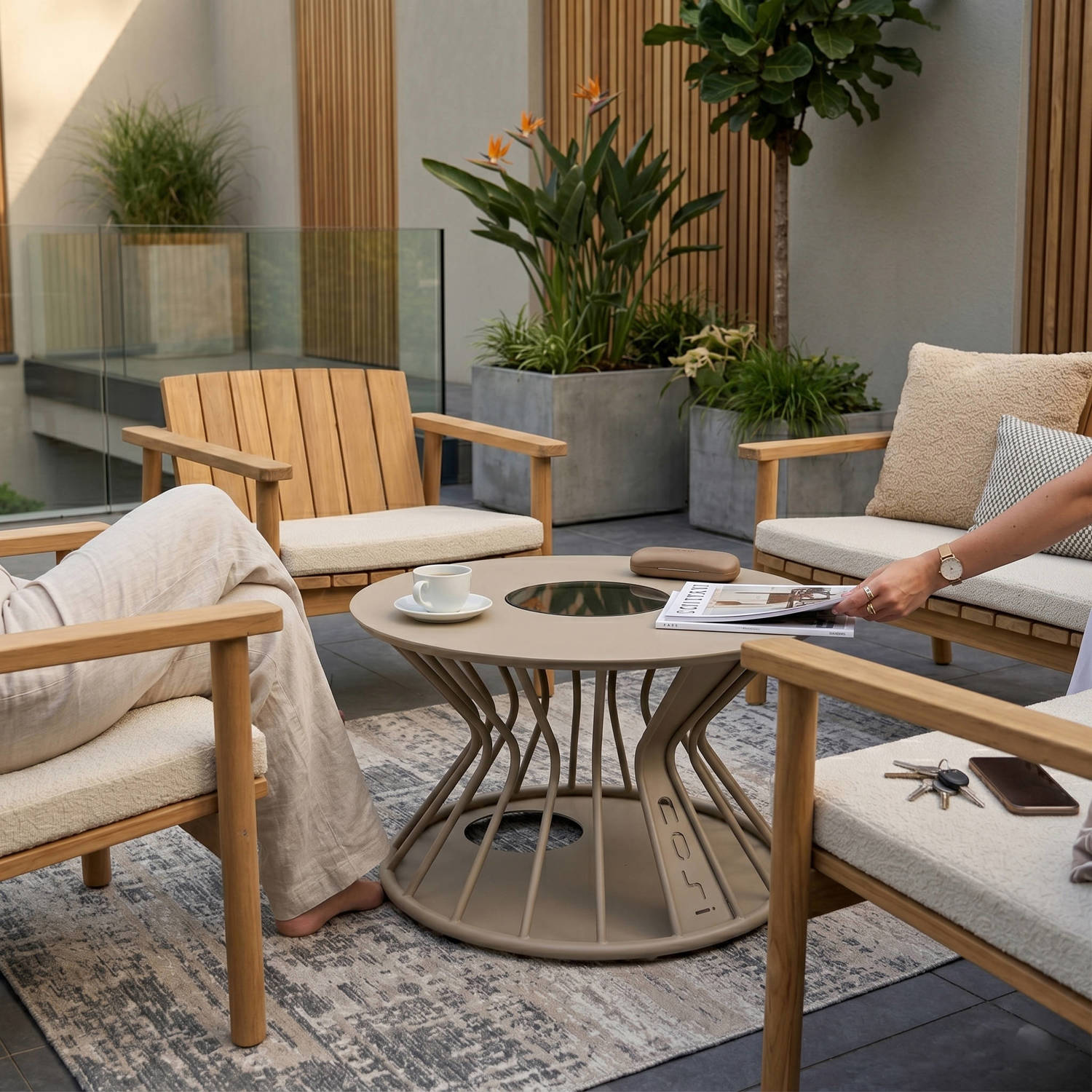 Studio LIVIT loungeset Balok teak