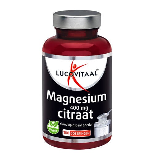 Wehkamp Lucovitaal Magnesium Citraat 400mg poeder - 100 doseringen aanbieding