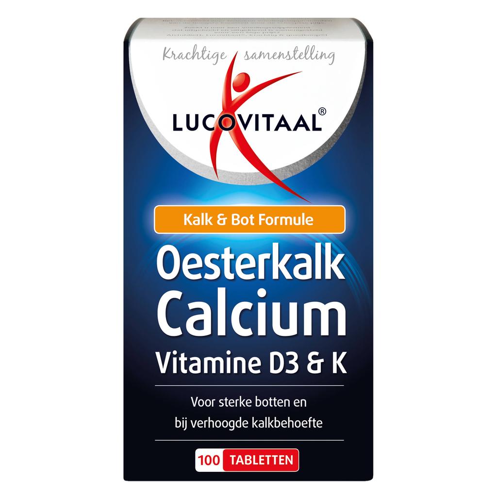Lucovitaal Oesterkalk Calcium - 100 tabletten
