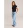WE Fashion T-shirt - rib gebreid wit/zwart (set van 2)