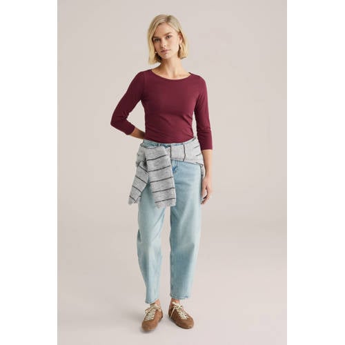 WE Fashion top donkerrood afbeelding