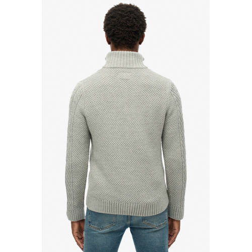 Superdry trui met wol met kabels afbeelding
