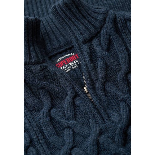 Superdry trui met wol met kabels afbeelding