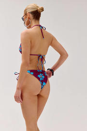 thumbnail: HARPER & YVE reversible voorgevormde triangel bikinitop Nova donkerrood/turquoise